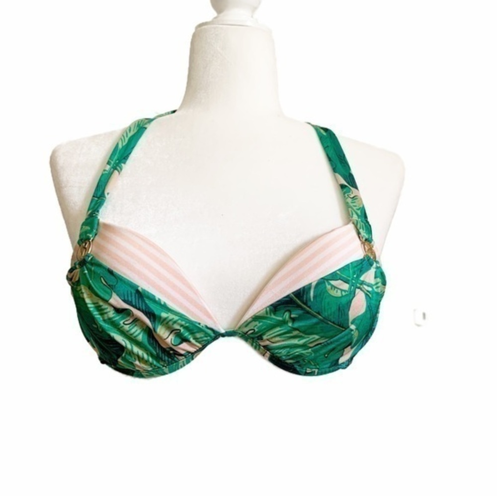 Tropical Victoria Secret Bikini Top Push Up Y2K